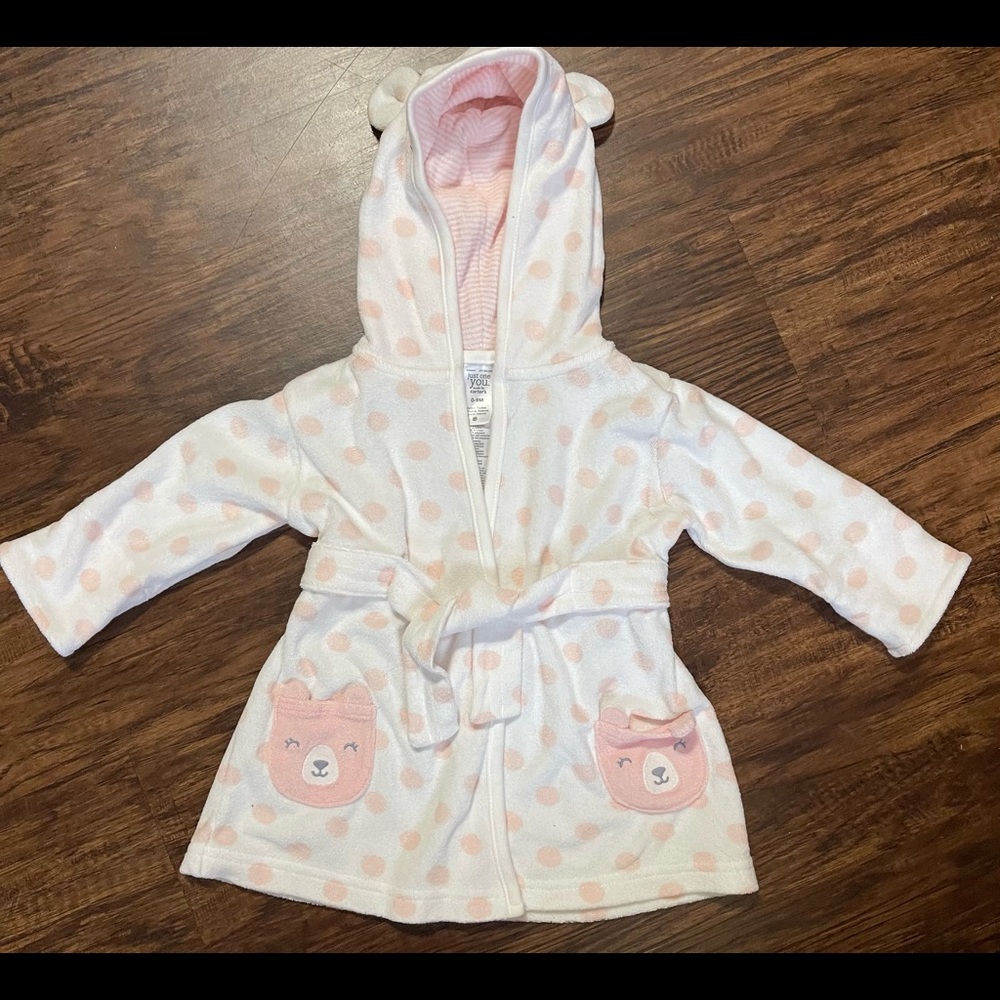 Terry Cloth hooded robe with ears